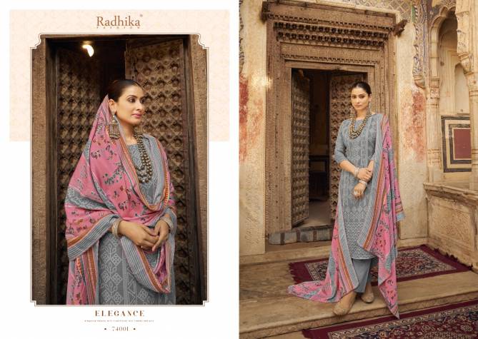 Bandhej By Radhika Sumyra Printed Pashmina Dress Material Suppliers In India
